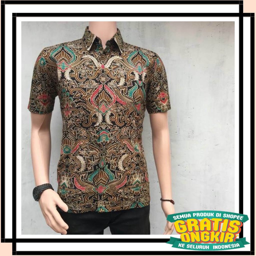 BATIK SEMARANG MURAH - TERBARU TERKINI / Kemeja batik pria Manggar