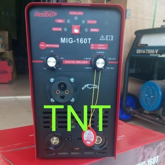 MESIN LAS REDBO MIG 160 T / TRAVO LAS CO CO2 REDBO MIG 160 GASLESS