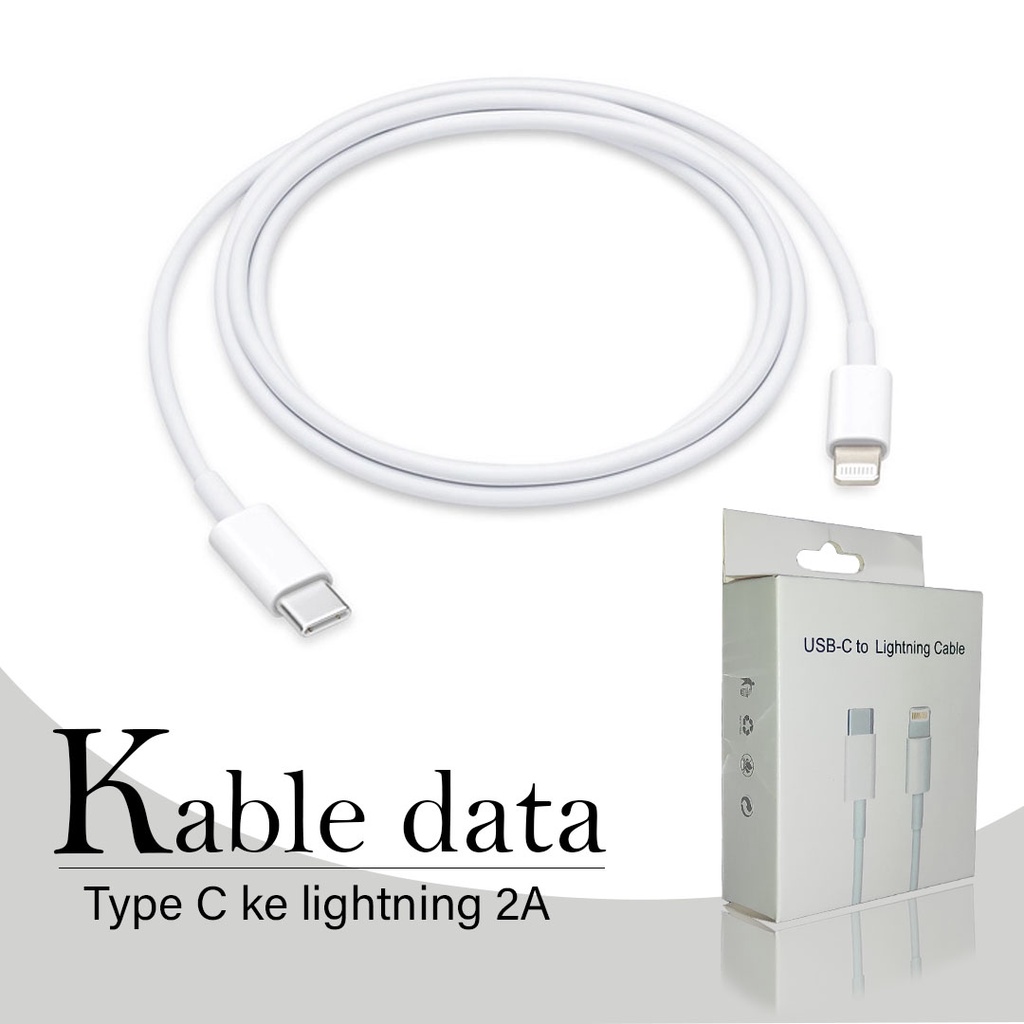 KABEL DATA TYPE C KE LIGTNING 2A PACKING