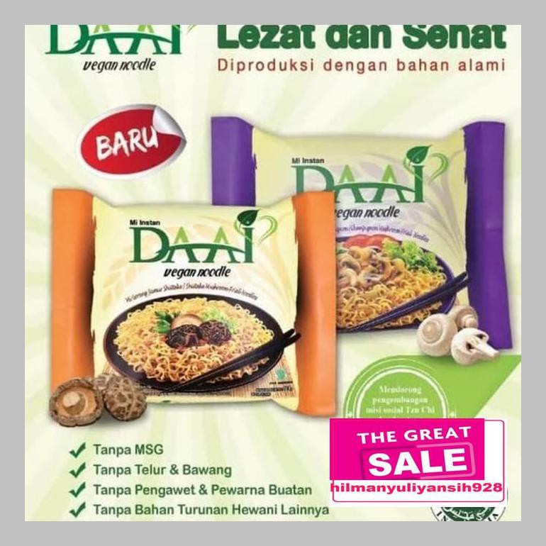 

Ch5Hil1 Mie Goreng Instant Daai Rasa Jamur Shiitake Dan Champignon - Shitake Hilchq1