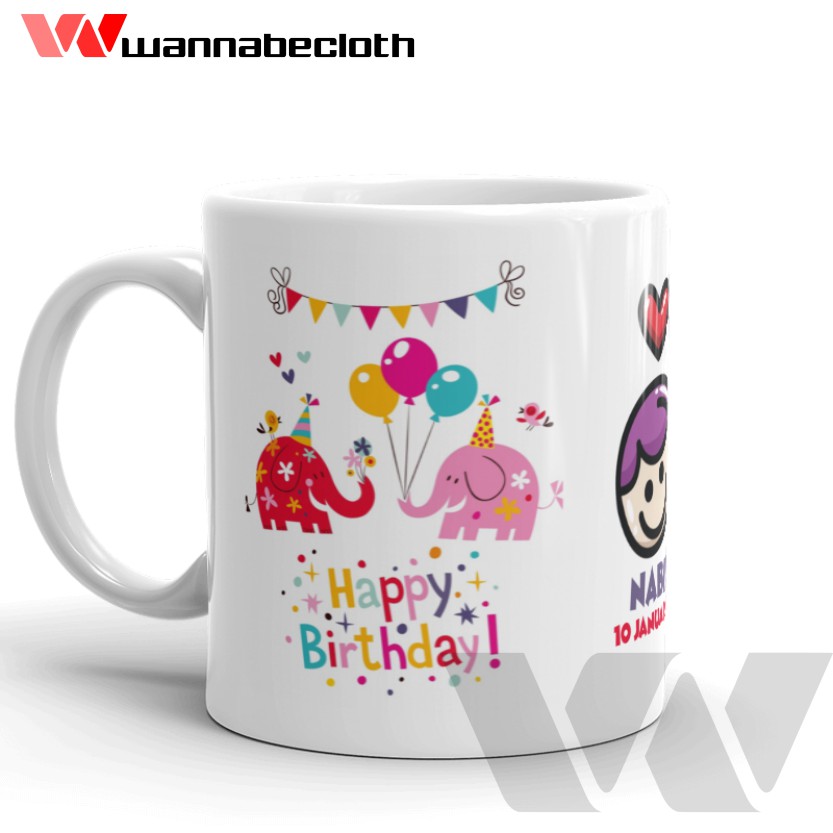 Mug Custom Cetak Mug Souvenir Mug Kado Ulang Tahun Anak Perempuan Mug Birthday Girl 2