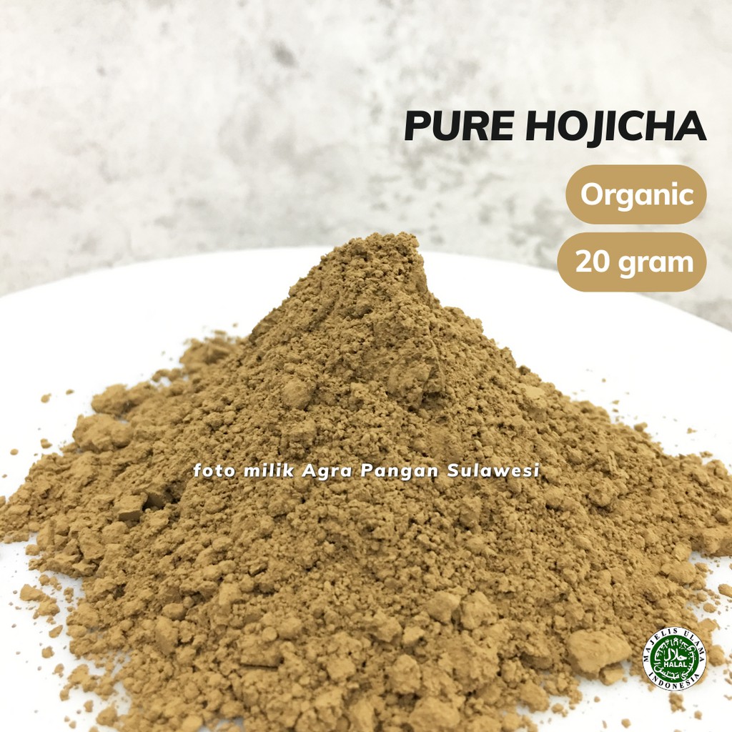 

HOJICHA POWDER ORGANIC | JAPAN UJI KYOTO 100% Murni Bubuk Hojicha 20gr