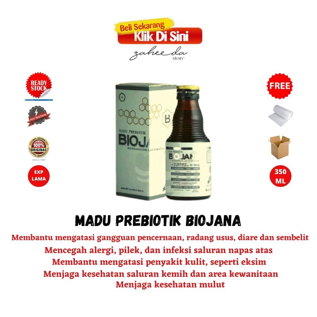 

Madu Prebiotik Biojanna Sachet / Madu Probiotik Biojana Botol 165 ml