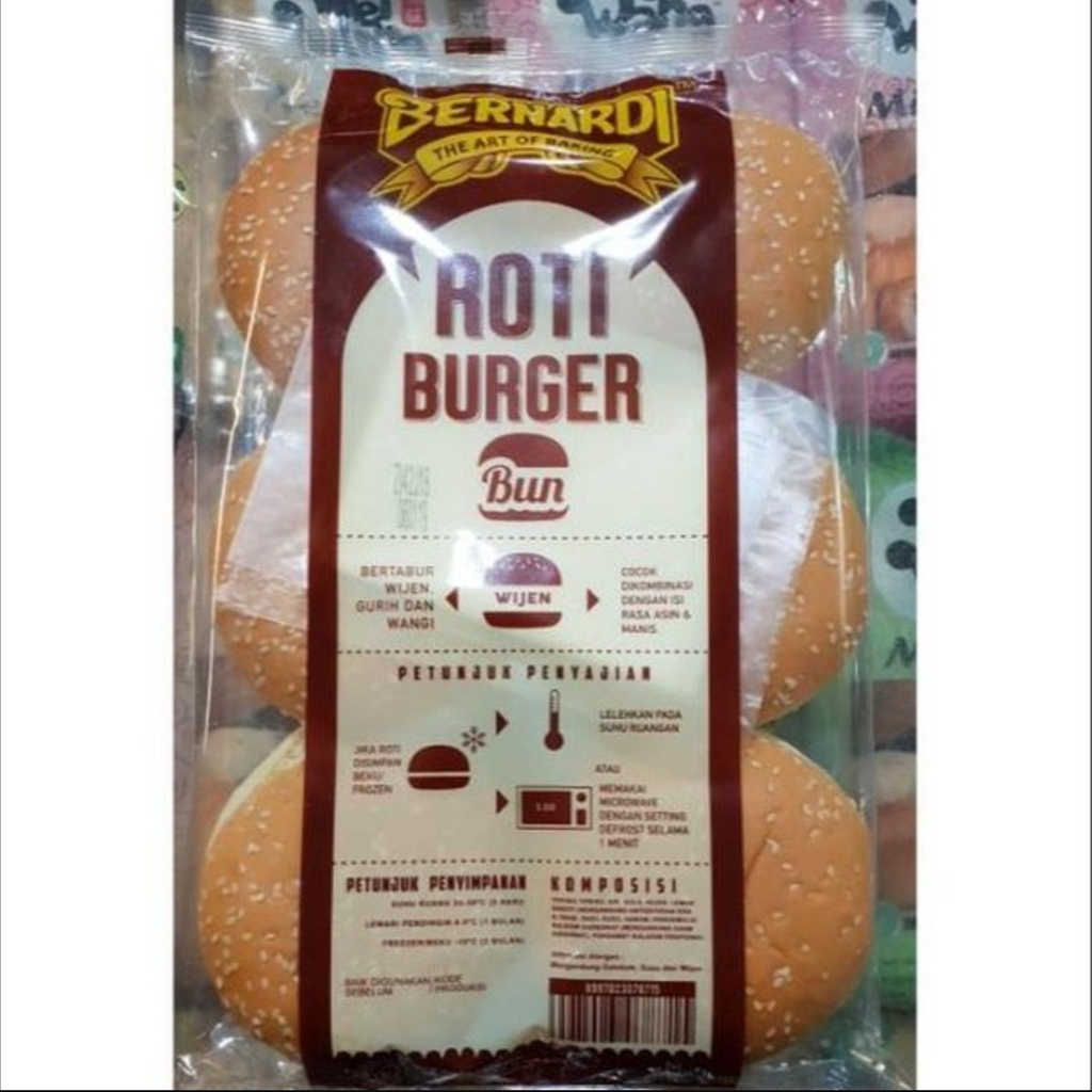 

ROTI BURGER BERNRADI ISI 6
