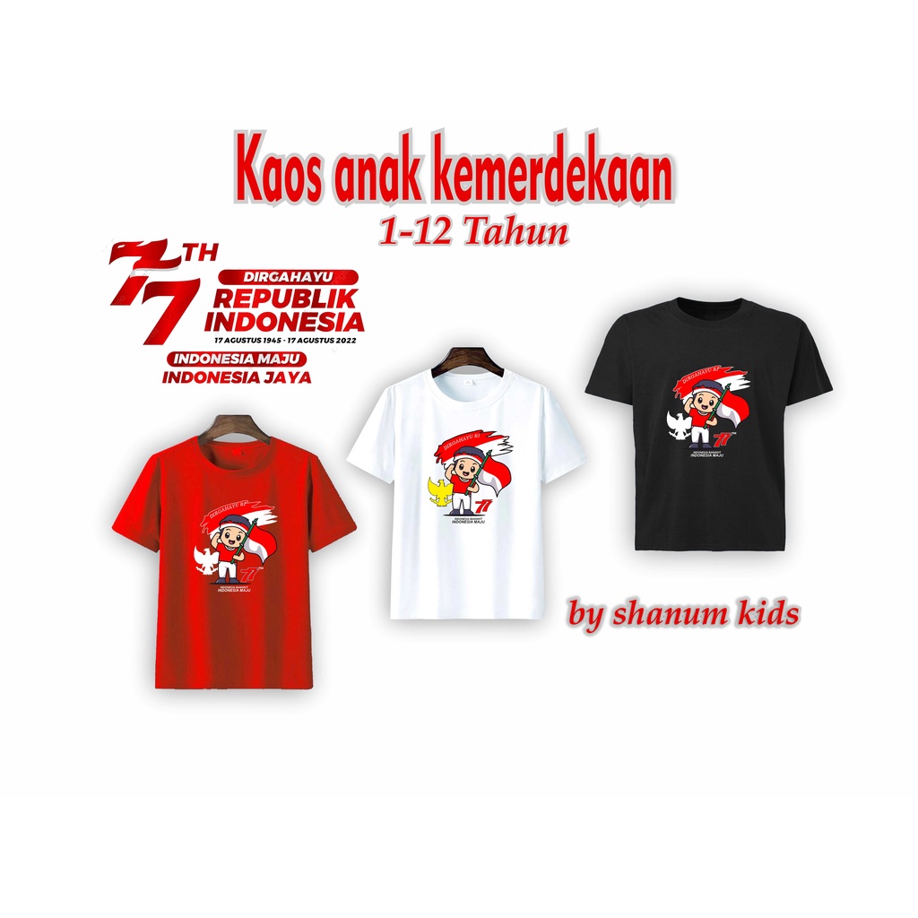 kaos anak kemerdekaan HUT RI