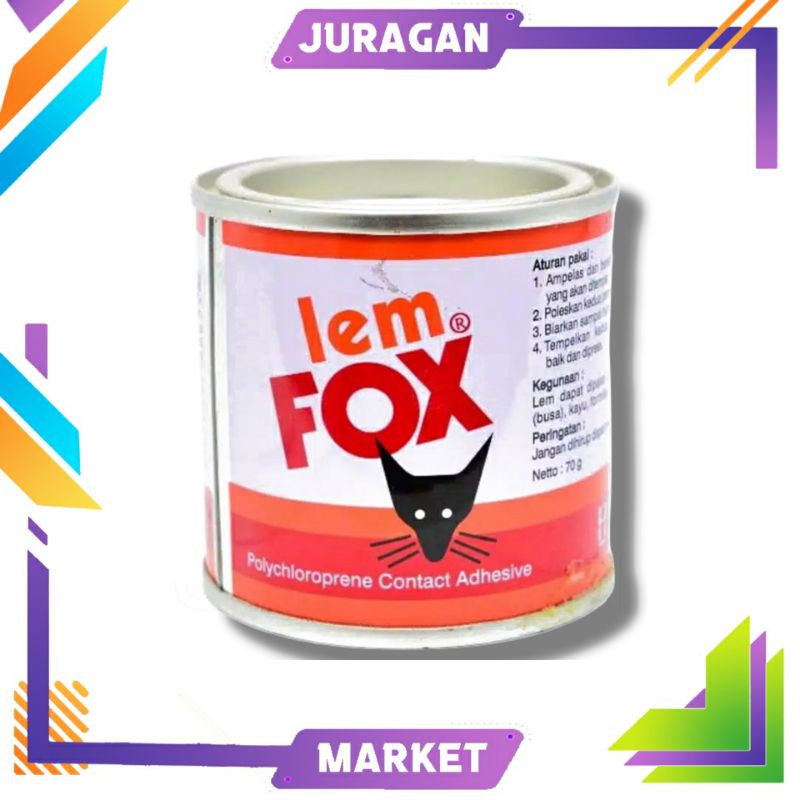 

Lem Fox Kaleng 70 Gram