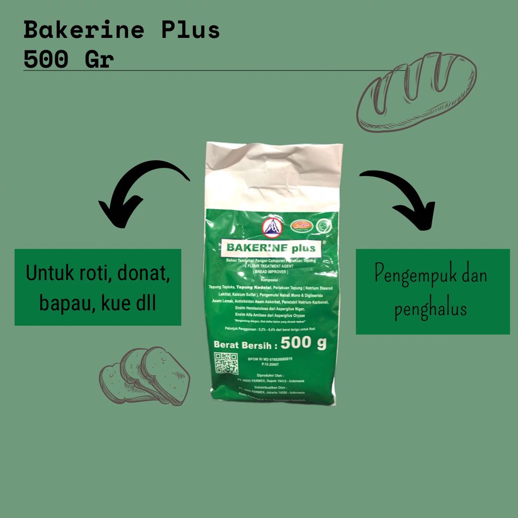 

BAKERINE PLUS 500G (BREAD IMPROVER)