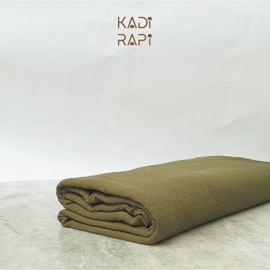 KAIN KATUN COMBED 20S OLIVE+RIB REAKTIF