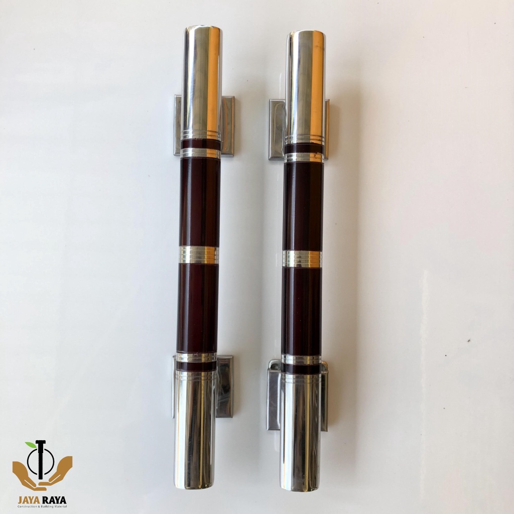 HANDLE PINTU TARIK MOTIF KAYU MAHONI / GAGANG PINTU / HANDLE PINTU MINIMALIS /TARIKAN PINTU DOUBLE P