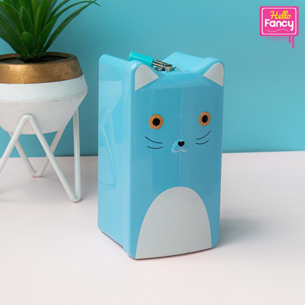 Celengan Gembok Celengan Kaleng Celengan Unik dan Lucu Murah DME052-Biru