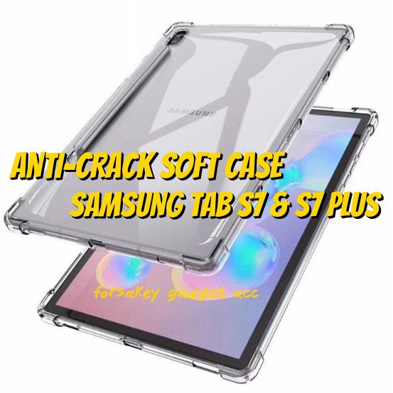 Soft Case Silikon Samsung Galaxy Tab S7 &amp; S7 Plus &amp; S7 Fe Bening Transparant Airbag Anti Crack