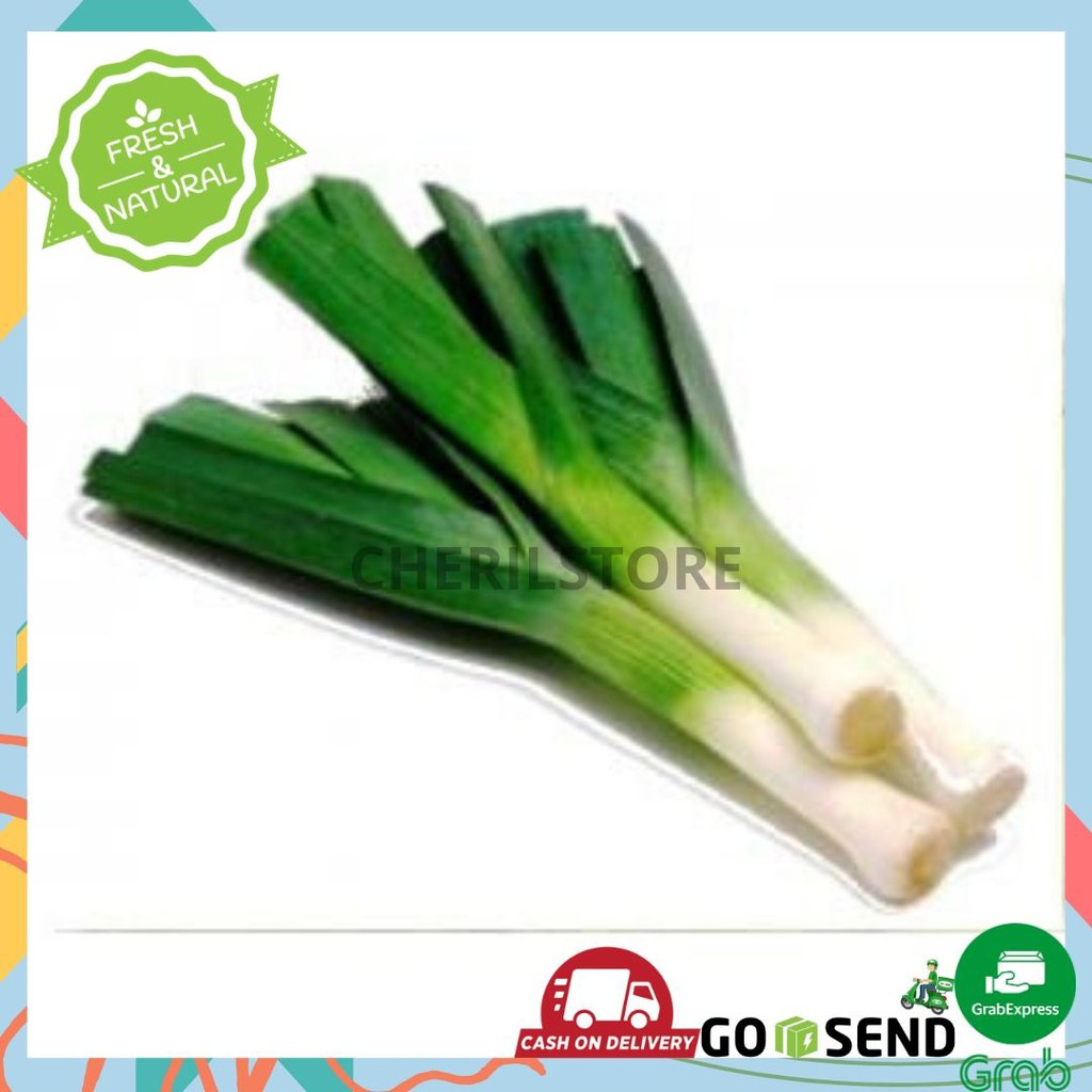 DAUN BAWANG PREI DAGING / GODONG PREI / PRE / SAYURAN SEGAR / PER IKAT