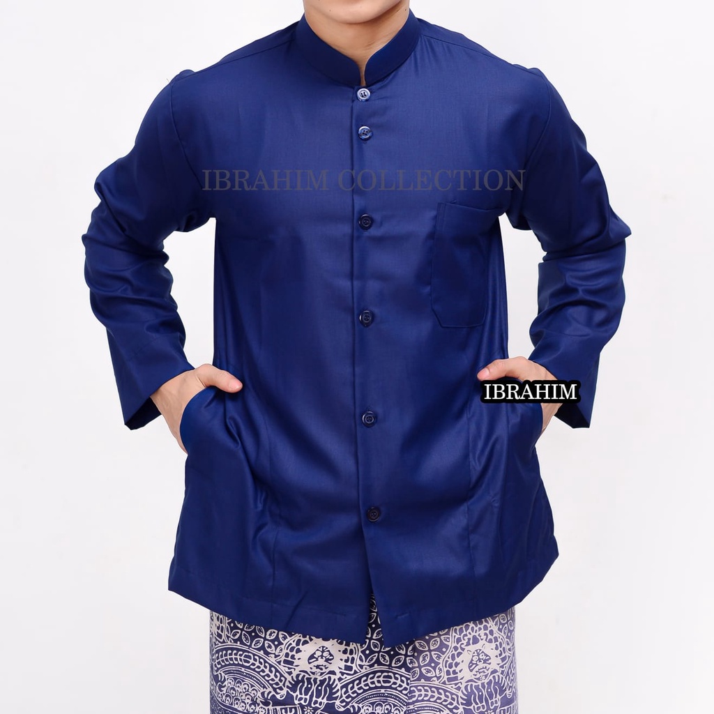 baju koko warna putih/koko pria dewasa/baju putih/lengan panjang/baju koko putih dewasa/katun toyobo