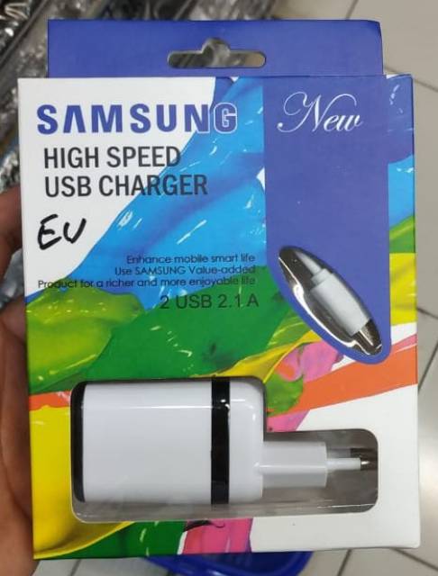 Charger Samsung 2 USB 3in1 Travel Casan Samsung Led 2 Port 3in1