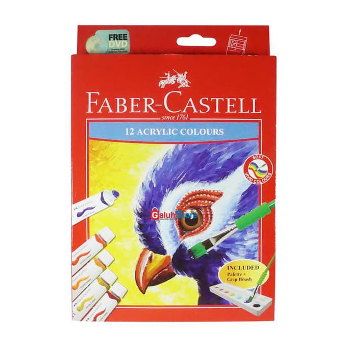 

Stok Baru! Faber Castel Cat Akrilik/Acrylic 12 Warna Murah