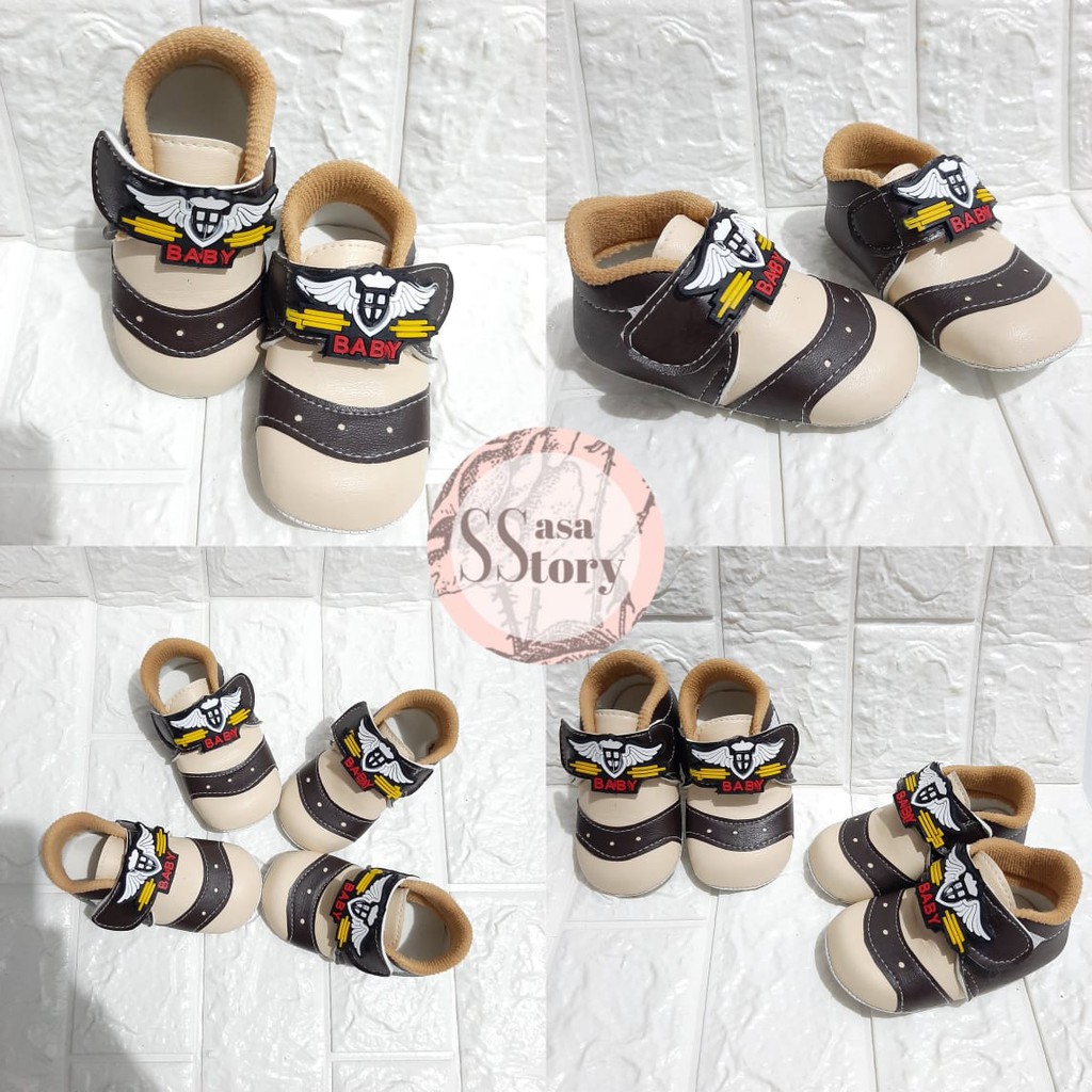 SEPATU PREWALKER BABY BAYI ANAK LAKI-LAKI 0-12 BULAN CP04