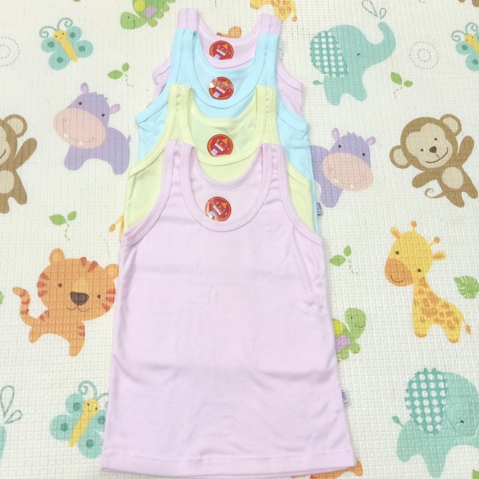 3 Pcs Singlet Anak / Kaos Dalam Anak / Warna / Merk AGREE