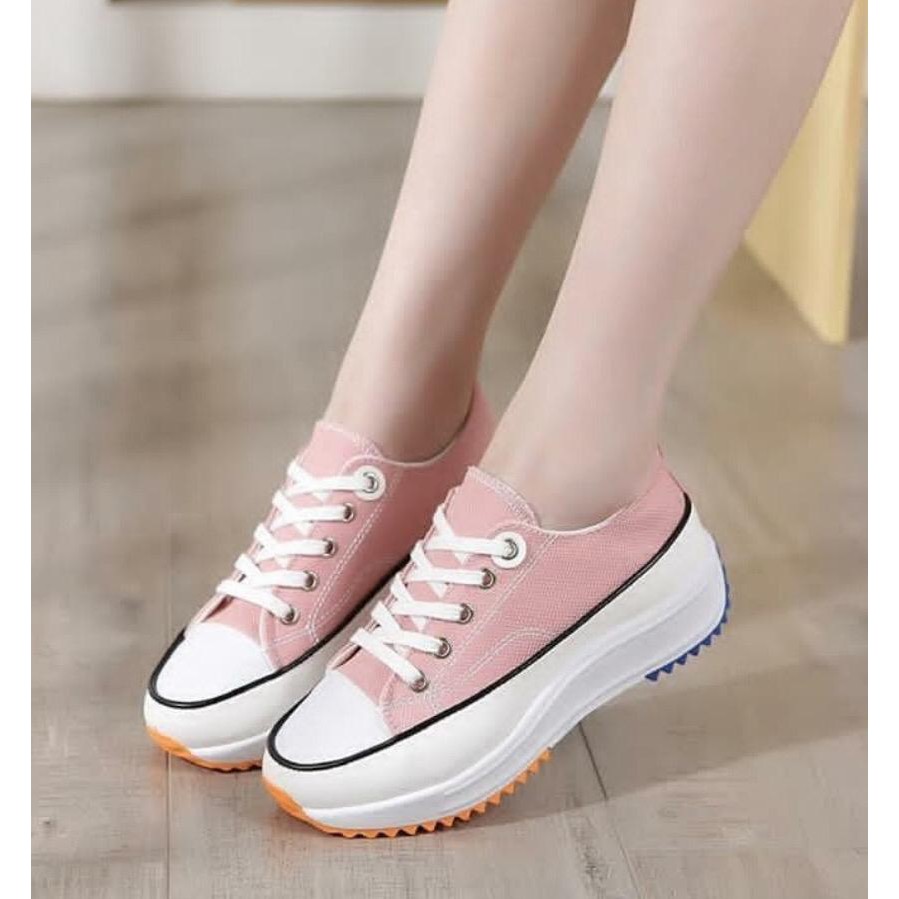 1001 SEPATU SNEAKERS WANITA CYLA DENIM SHOES !!! - 5 WARNA