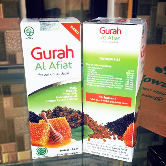 Sirup Gurah Al Afiat Herbal Obat Batuk 125ml