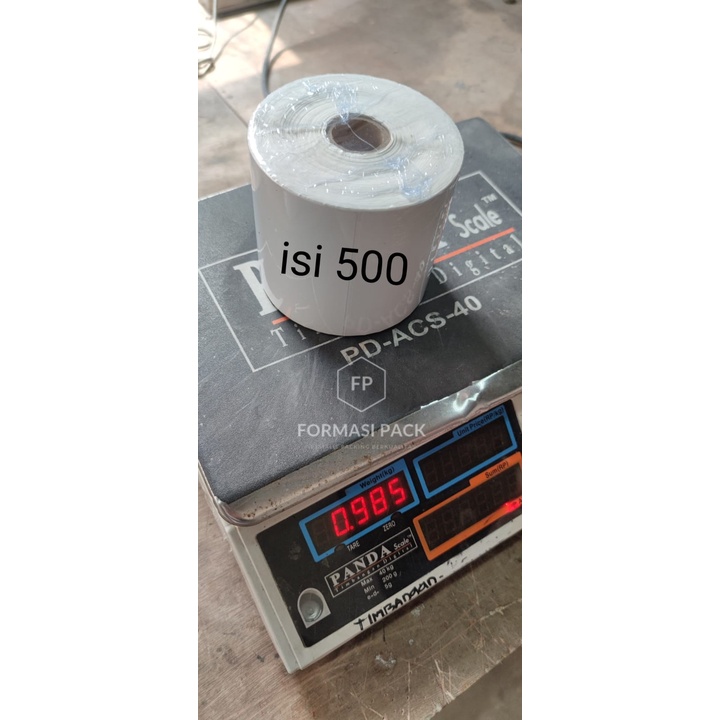 

LABEL STICKER THERMAL Termal 100 X 150 mm 4x6" isi 500pcs ukuran A6