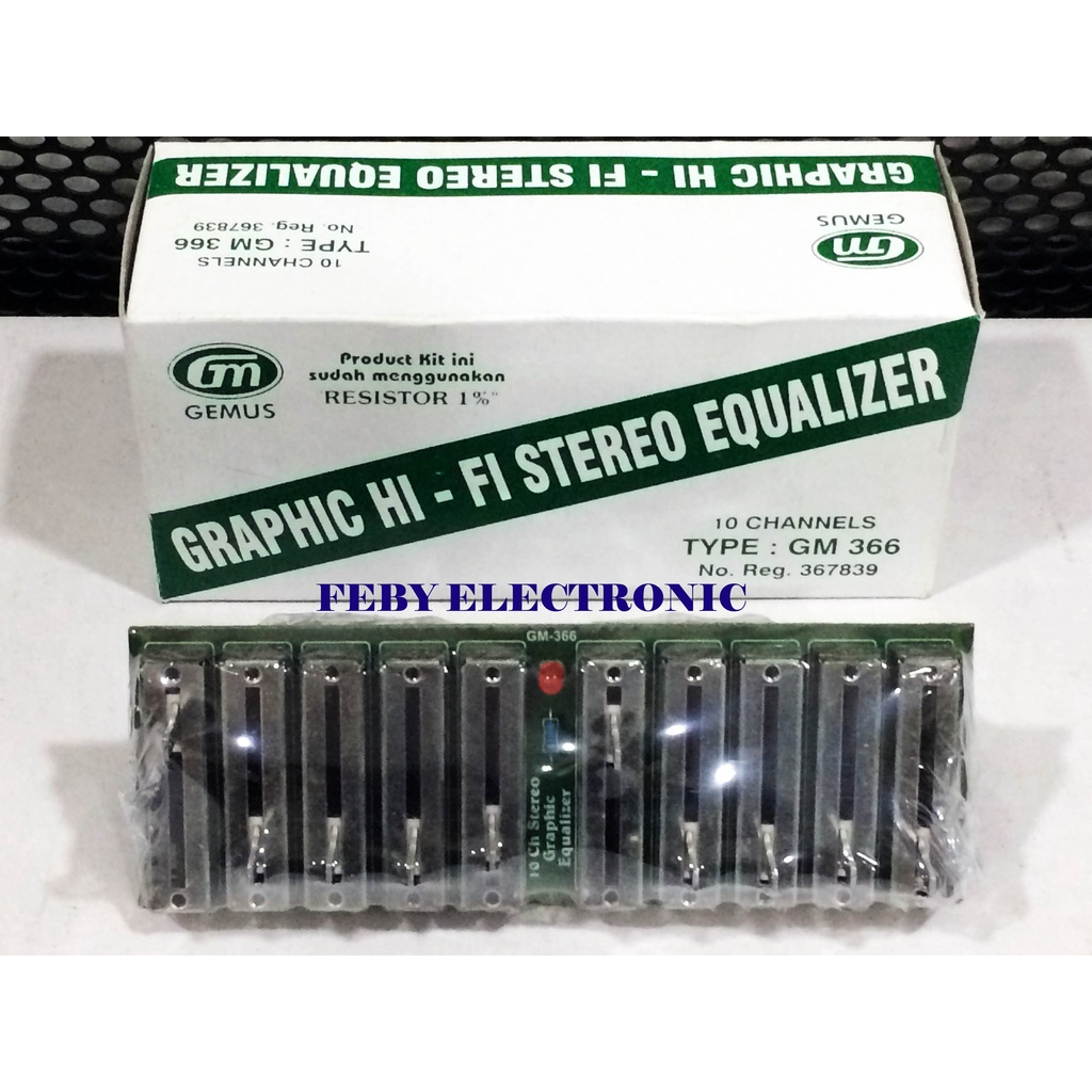 KIT GM 366 GRAPHIC HI-FI STEREO EQUALIZER 10 CHANNEL
