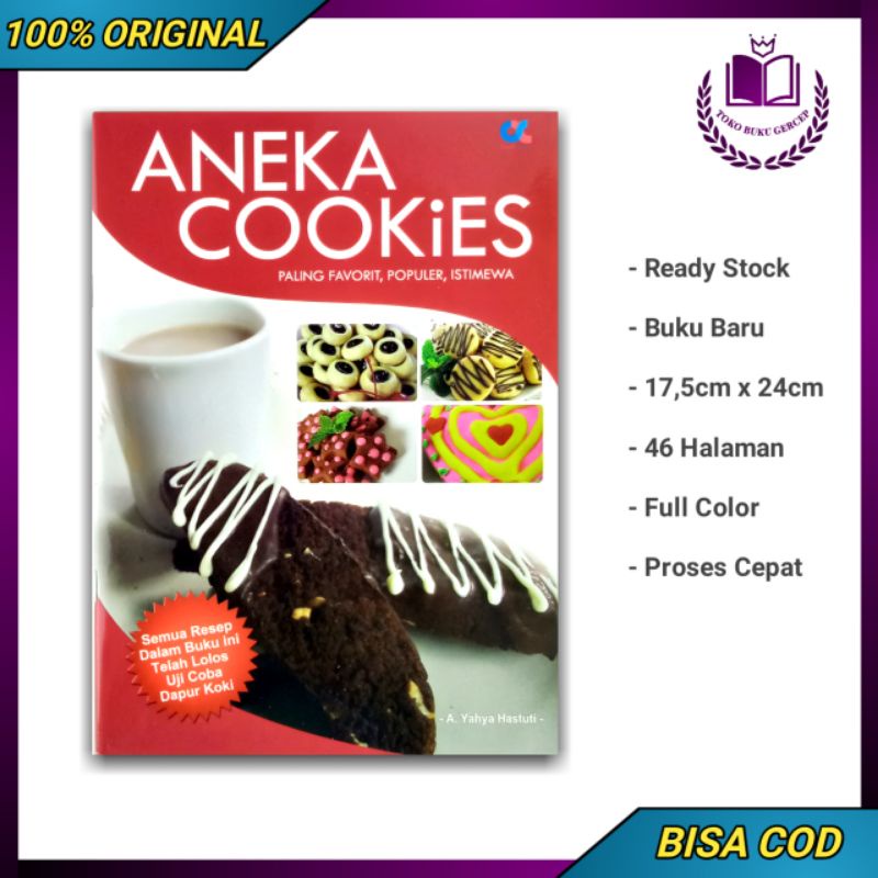 Jual Buku Resep Kue - Aneka Cookies Paling Favorit, Populer, Istimewa