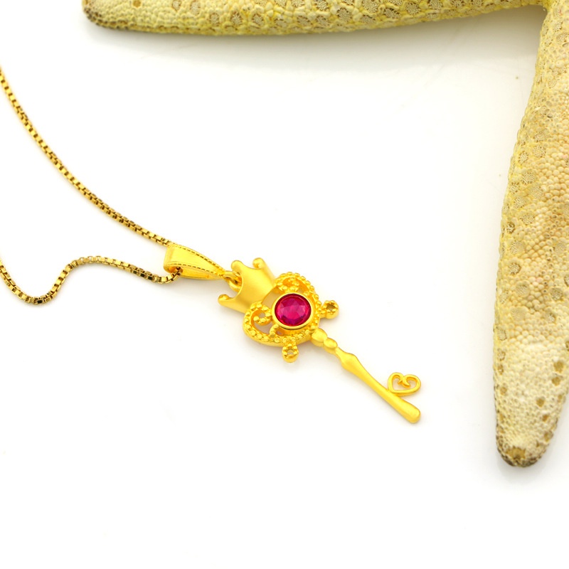 Kalung Choker Emas Plated 18K Hias Liontin Bulan Hati Pandora 50 Desain Saudi Gaya Korea Untuk Wanita