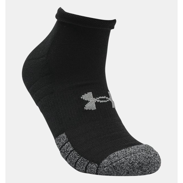 Under Armour Kaos Kaki Unisex HeatGear® Lo Cut Socks 3-Pack -Steel/White