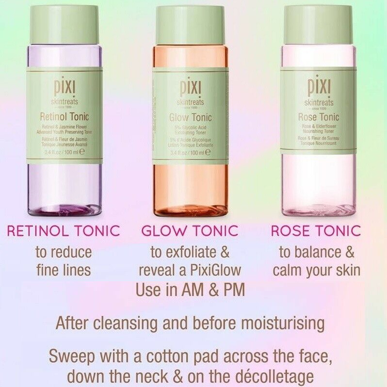 Pixi Tonic all varian Glow Rose Retinol Vitamin C Botanical CollagenToner original