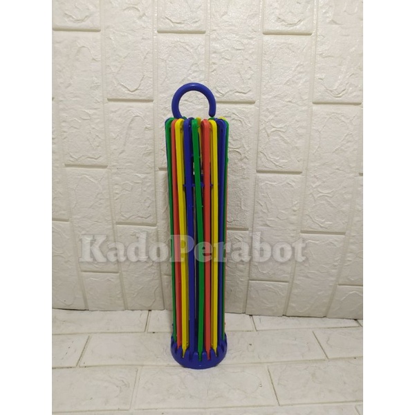 jemuran baju bayi - jemuran jari jari - folding hanger 20 stick lucky