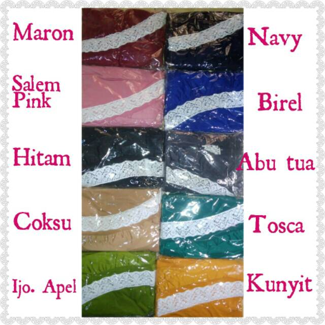 Hijab instan jumbo renda aliya / khimar jilbab jumbo murah