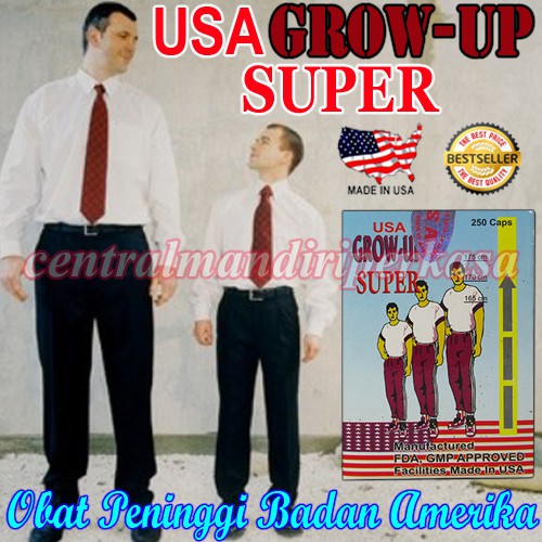 Vitamin Peninggi Badan Grow Up Usa penambah tinggi badan amerika suplemen peninggi badan herbal