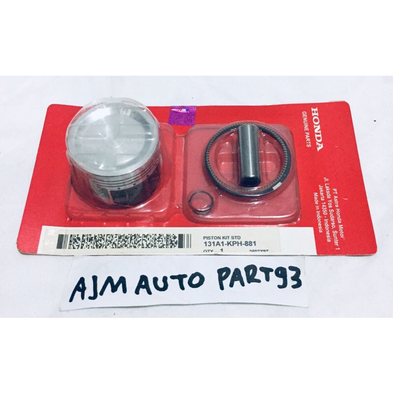 PISTON KIT RING SEHER 1SET SUPRA X125 KARISMA KIRANA OS STD AHM KPH