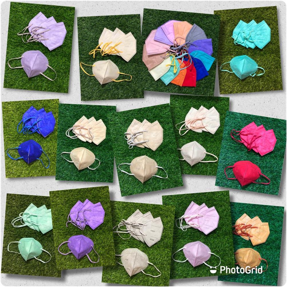 MASKER DEWASA / KN95  MOUSON / WEMASK WARNA 5PLY / 6PLY KN 95 EARLOOP TEBAL LENTUR PREMIUM PACK | 10