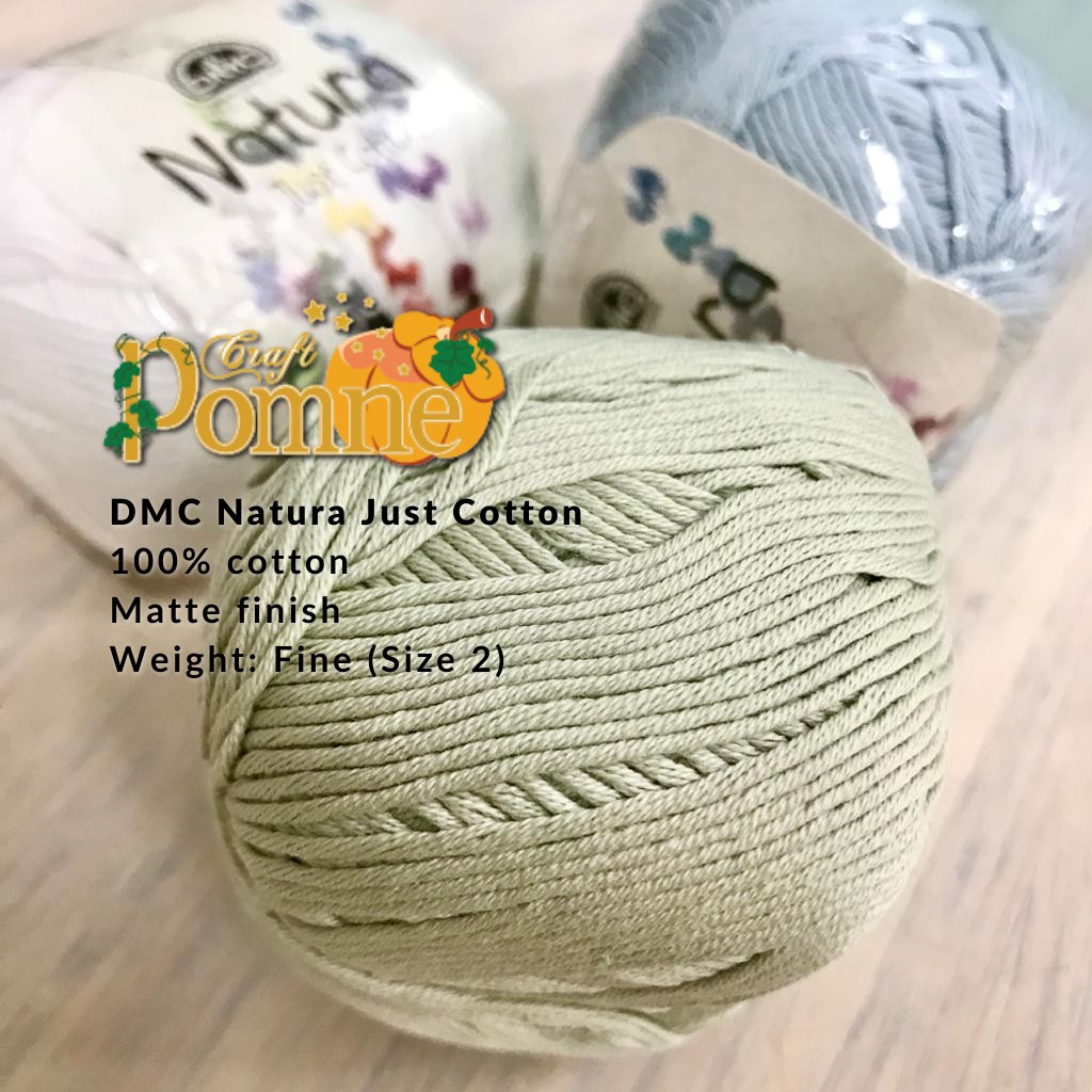 Benang Rajut 100% Katun DMC Natura Just Cotton Art. 302 (50 gram)