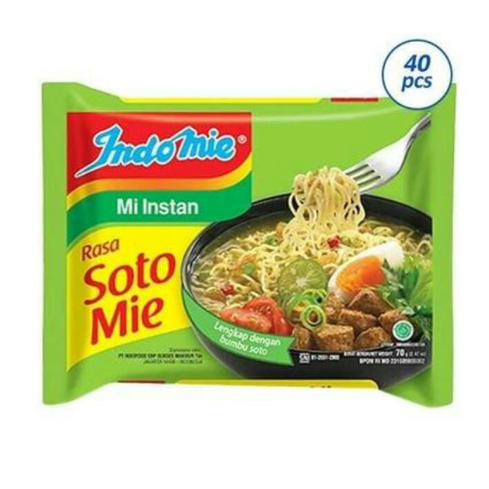 

Indomie Mie Instan Soto Mie Paket 10pcs Indomie 70 gr Special Kuah Rasa Soto DANDESHOP