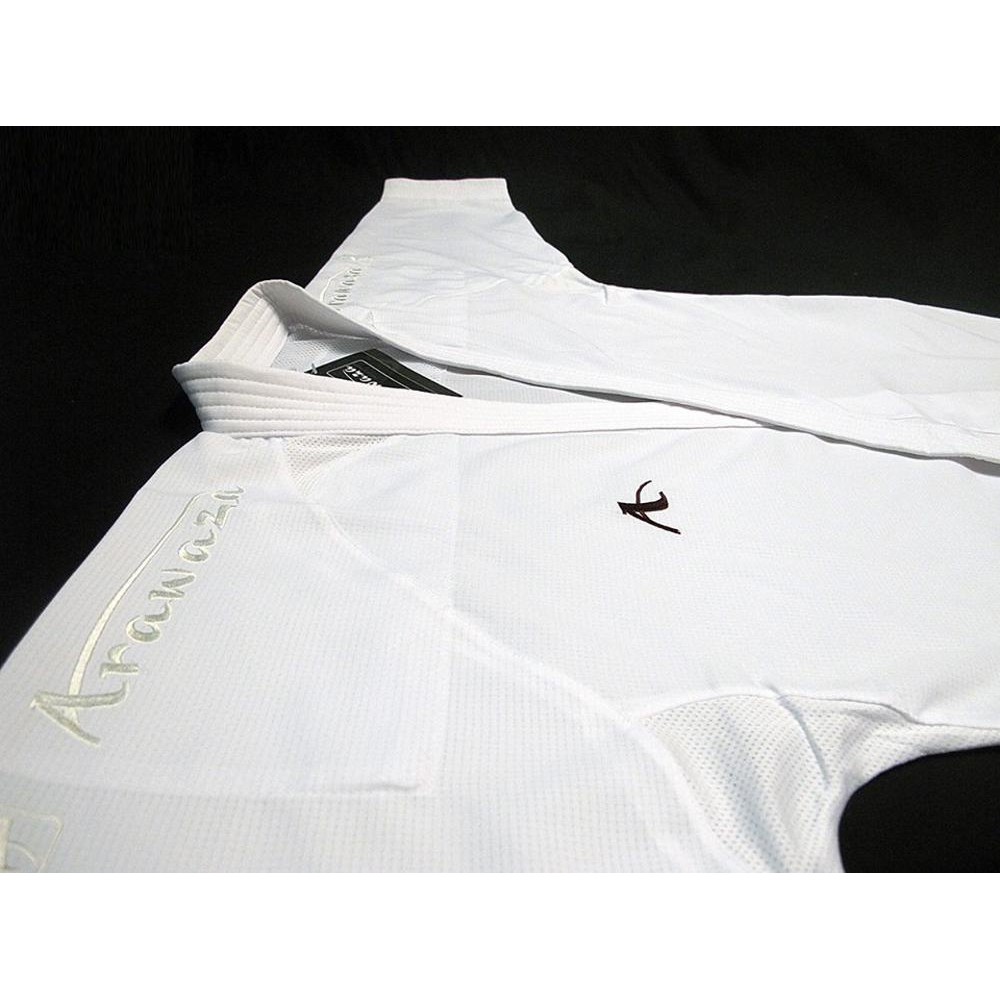 Baju Karate Kumite ARAWAZA Onyx Air White Series WKF APPROVED Original