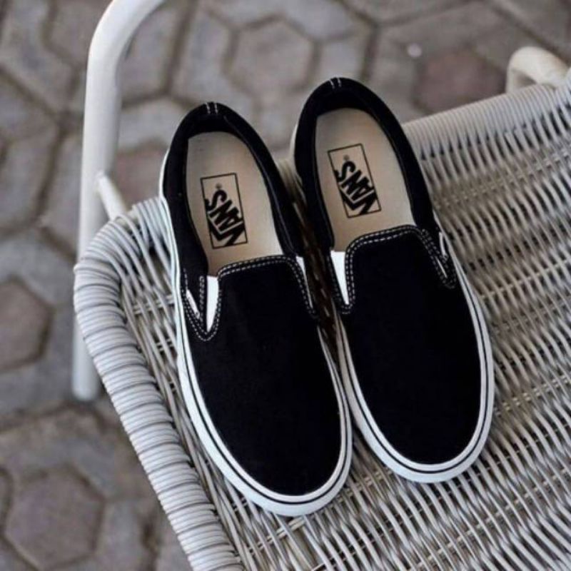 Flas Sale Sepatu Slip On Vans Hitam