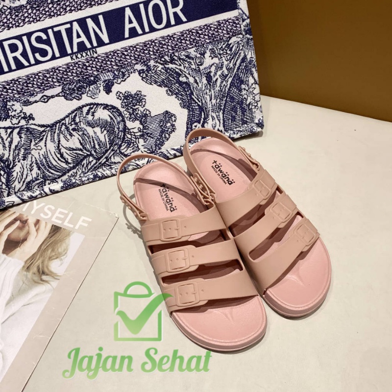 SANDAL TAWANA WOMEN FLAT STRAP SENDAL WANITA CASUAL 2021-2