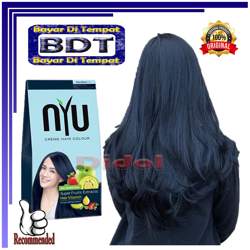 Pewarna Rambut Penutup Uban Semir Rambut Murah Asli Nyu Kemasan Kotak Semir Rambut Nyu Cat Rambut Or