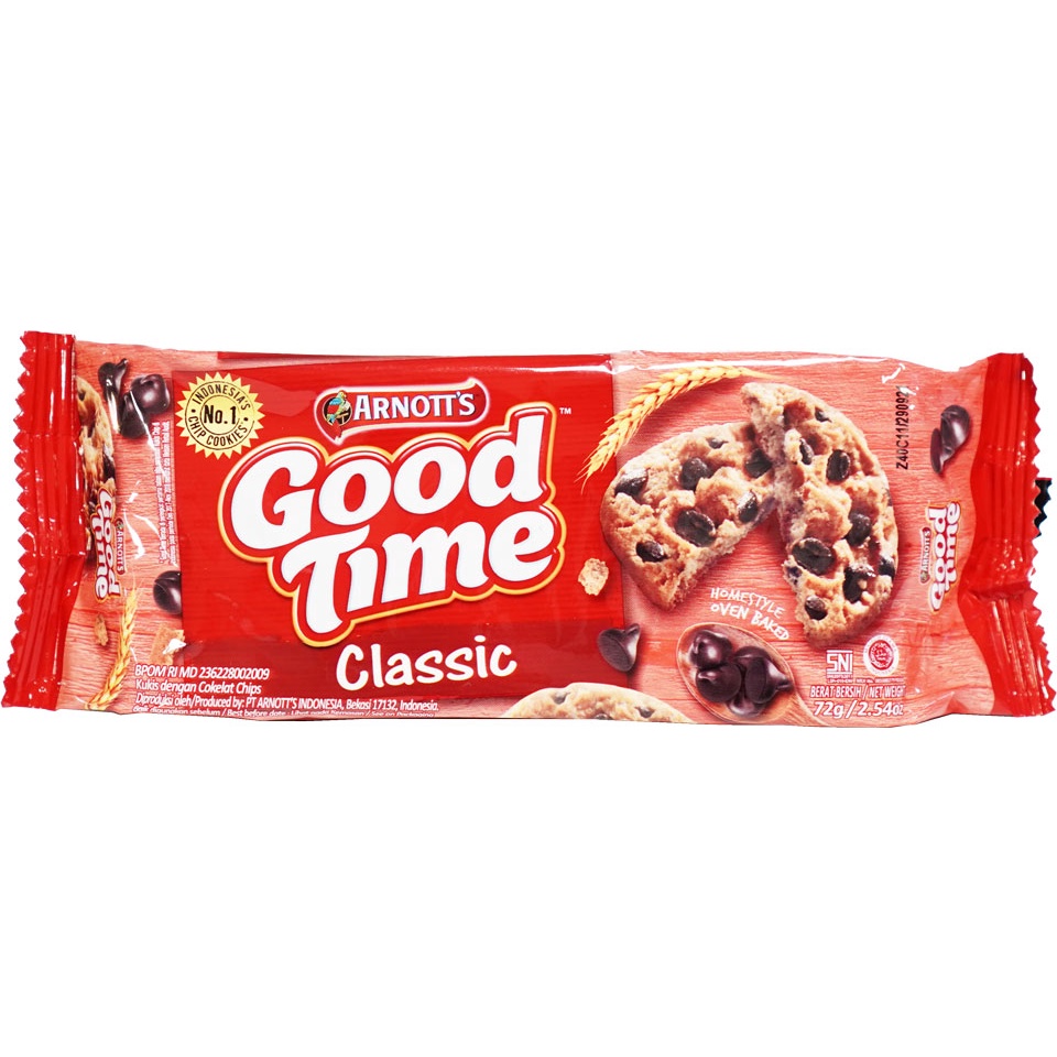 

GOOD TIME CLASSIC CHOCOCHIPS COOKIES 80GR