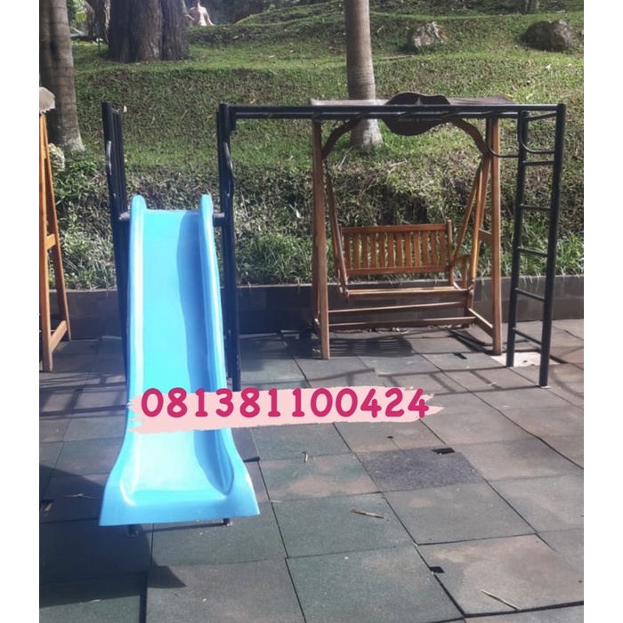 set monkeybar dan perosotan mainan ape luar paud free ongkir jkt dan bekasi