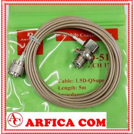 KABEL ANTENA RADIO rig MOBIL KABEL TEPLON KABEL ANTENA RADIO RIG MOBIL MOTOROLA ICOM KKENWWOOD 4Mtr