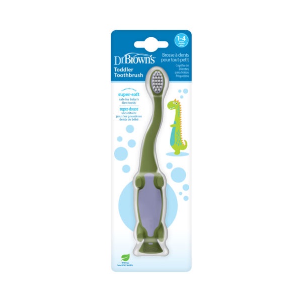 Dr. Brown's Infant-To-Toddler Toothbrush Sikat Gigi Bayi Dinosaur