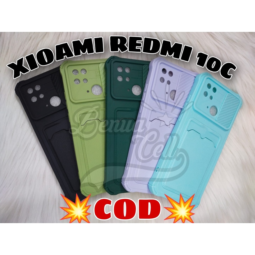 REDMI 10C SOFTCASE SLIDING KAMERA SLOT CARD CASE SLIDE CAMERA + SLOT CARD XIAOMI REDMI 10C - BC