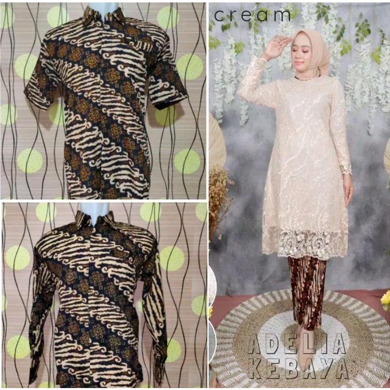 KEBAYA TILLE COUPLE.KEBAYA PASANGAN.KEBAYA COUPLE BATIK.KEBAYA COUPLE KONDANGAN.BAJU TUNIK COUPLE BA