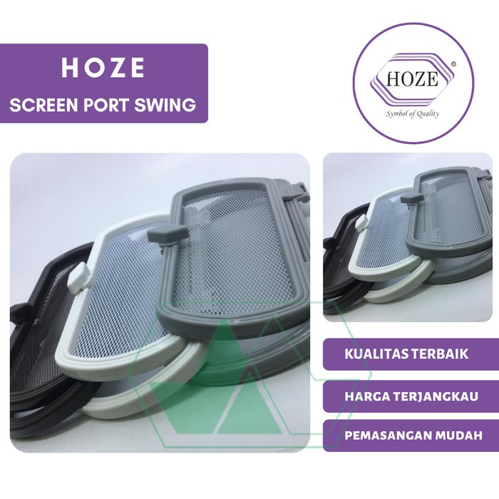 HOZE Screen Port Swing Lubang Kawat Nyamuk Jendela Kunci