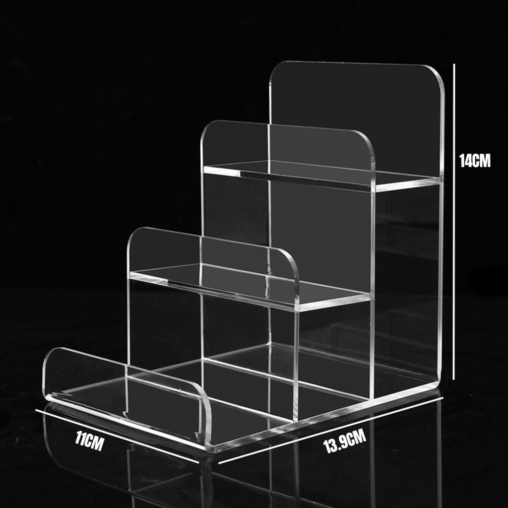 Stand Display Acrylic - Rak Display Multifungsi Akrilik 3 Tingkat