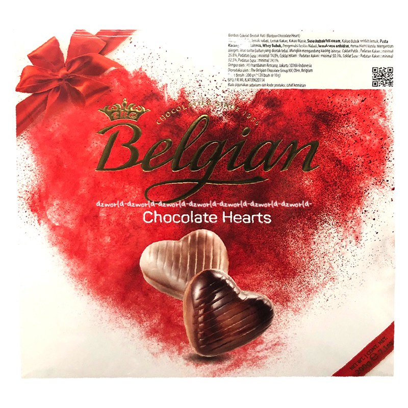 Belgian Chocolate Hearts 200gr Belgium Chocolate Seashells Coklat Belgia Motif Love Cinta Motif Kerang Cokelat Cokolat