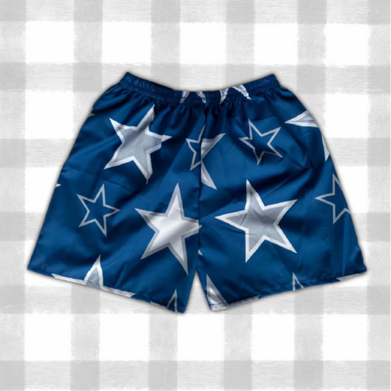 CELANA PENDEK BOXER KOLOR UNISEX MOTIF BINTANG - AD52